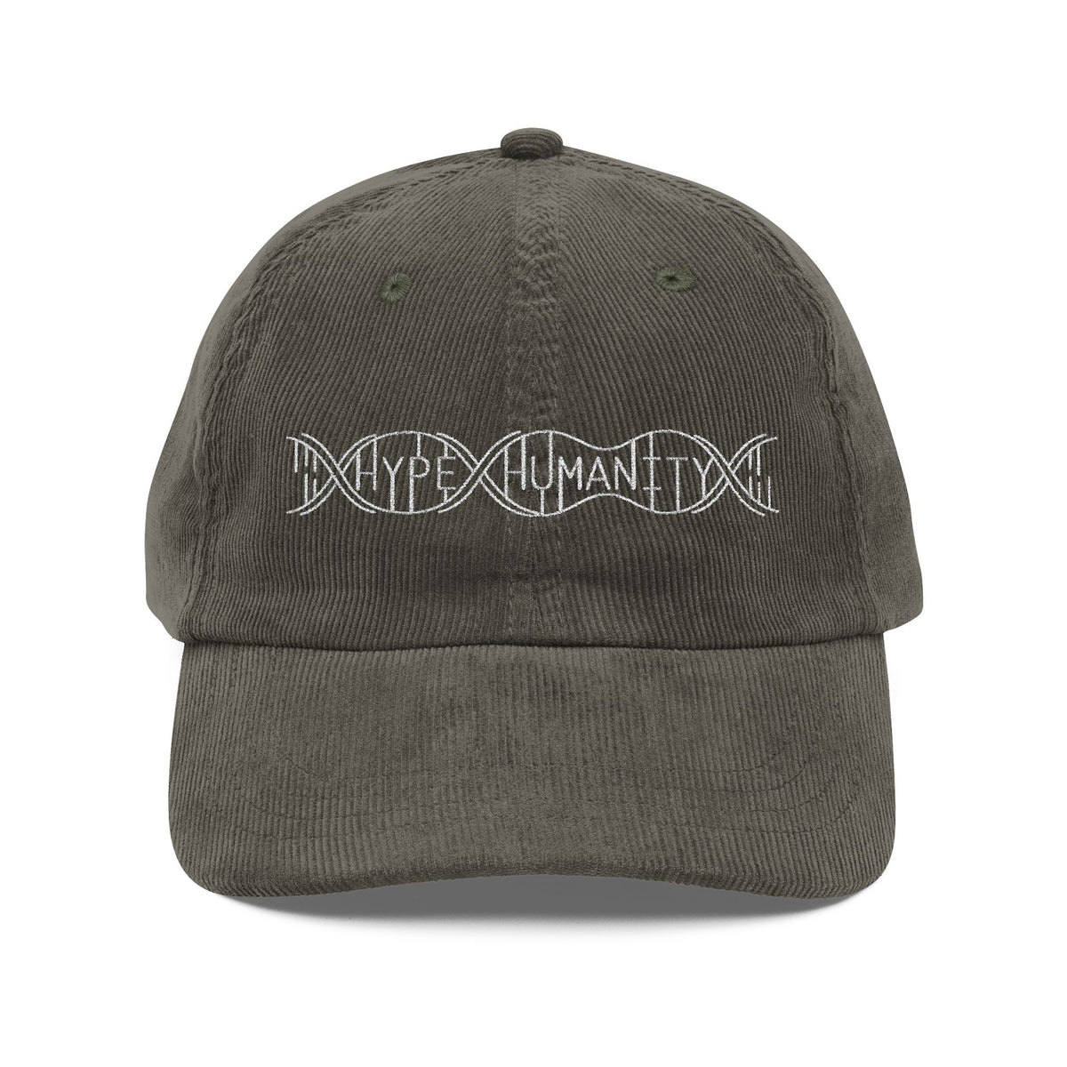 Hype Humanity Embroidered Corduroy Cap