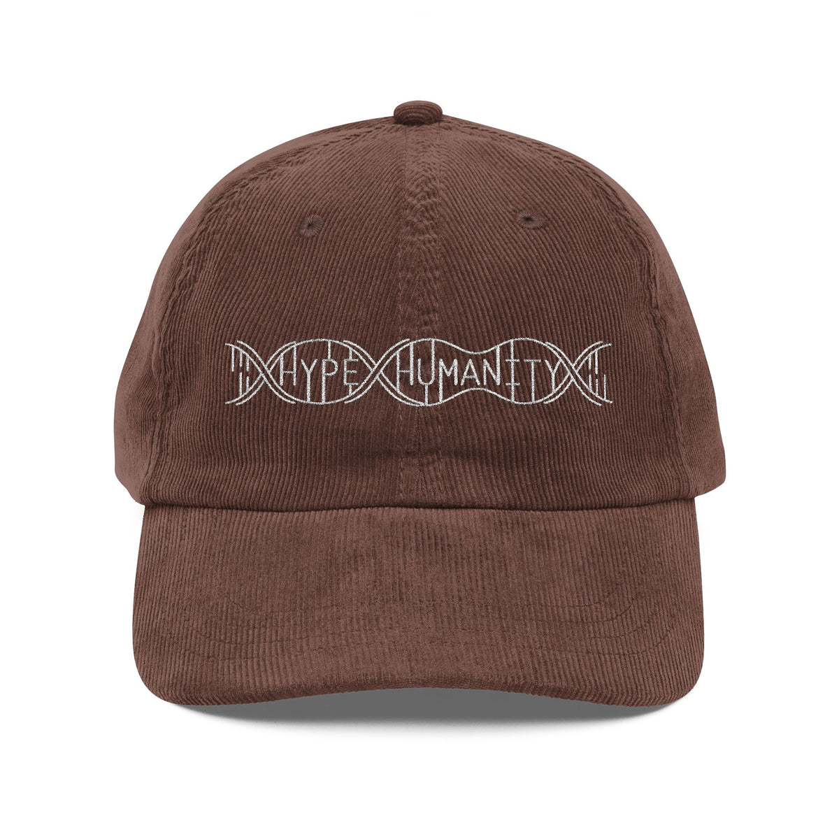 Hype Humanity Embroidered Corduroy Cap