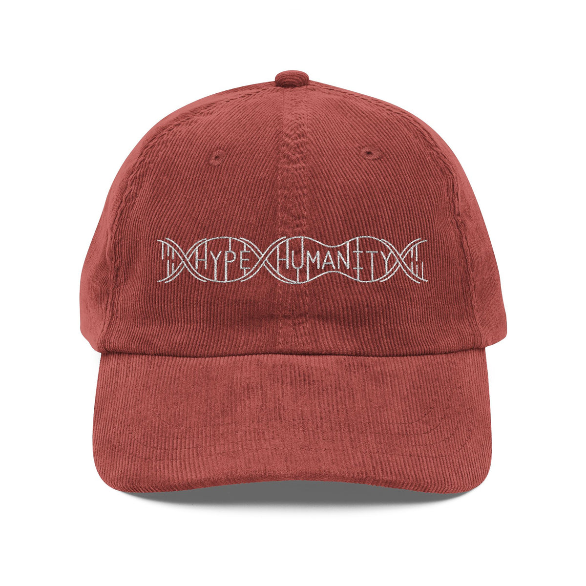 Hype Humanity Embroidered Corduroy Cap