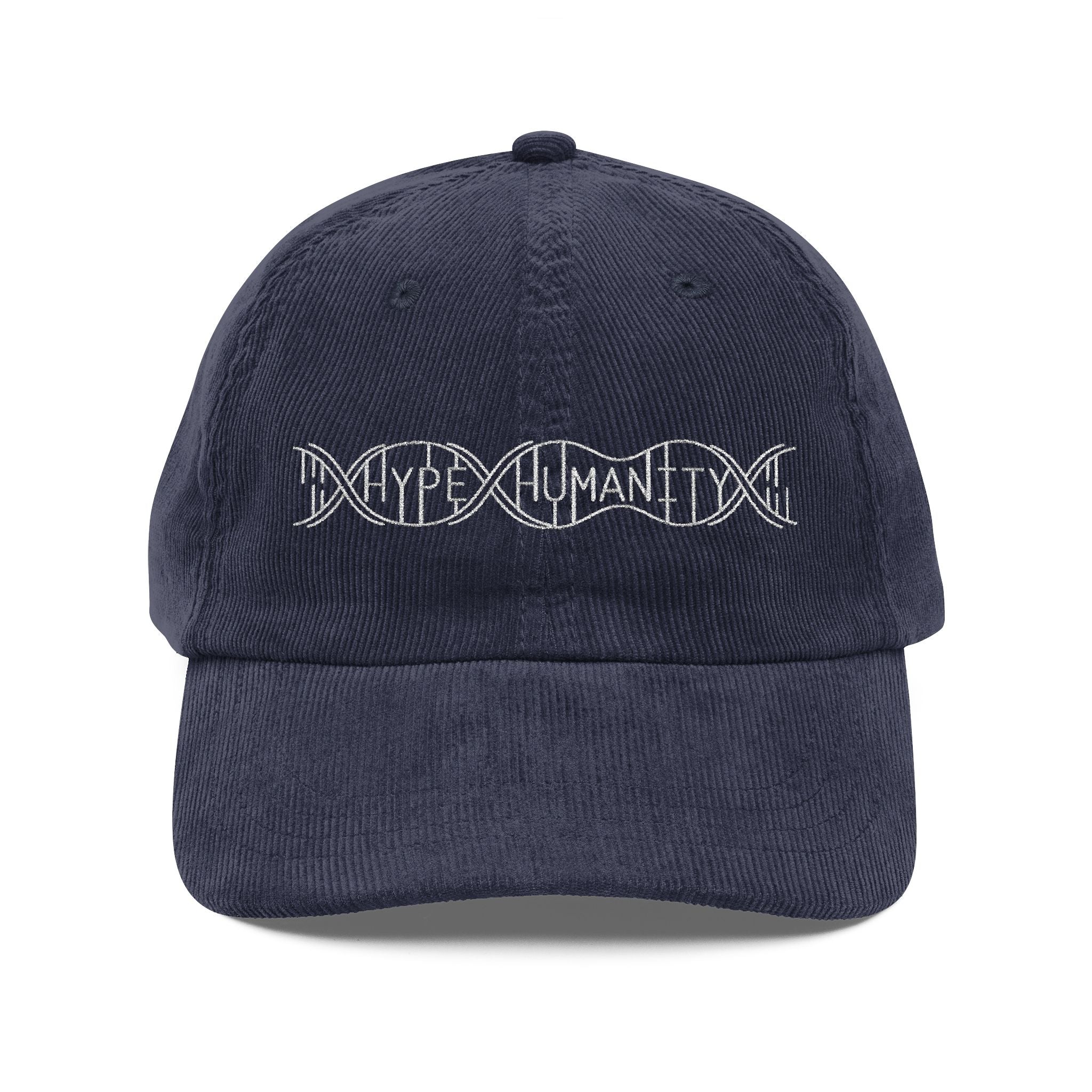 Hype Humanity Embroidered Corduroy Cap
